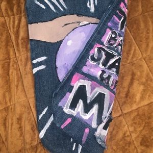 HANDPAINTED DENIM SACK
